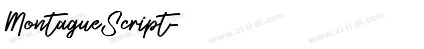 MontagueScript字体转换