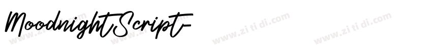 MoodnightScript字体转换