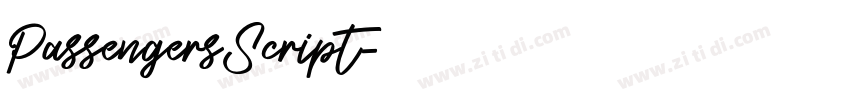 PassengersScript字体转换