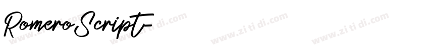 RomeroScript字体转换