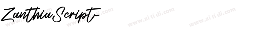 ZanthiaScript字体转换
