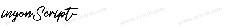 inyonScript字体转换 inyonScript字体转换