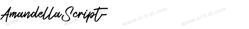 AmandellaScript字体转换