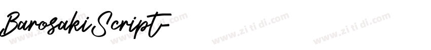 BarosakiScript字体转换