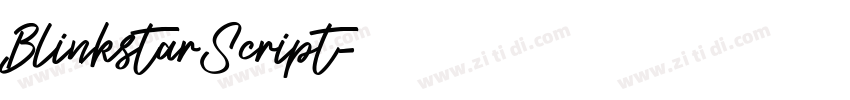BlinkstarScript字体转换
