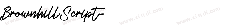 BrownhillScript字体转换