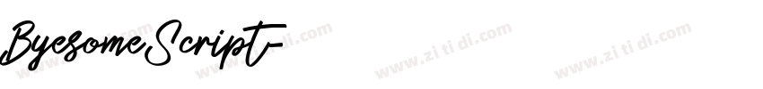 ByesomeScript字体转换 ByesomeScript字体转换