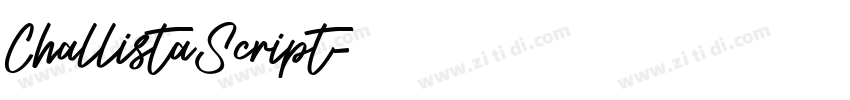 ChallistaScript字体转换