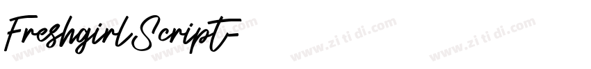 FreshgirlScript字体转换