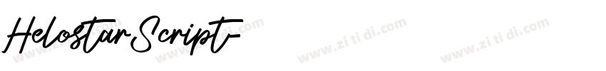 HelostarScript字体转换
