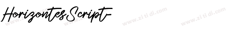 HorizontesScript字体转换