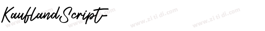 KauflandScript字体转换