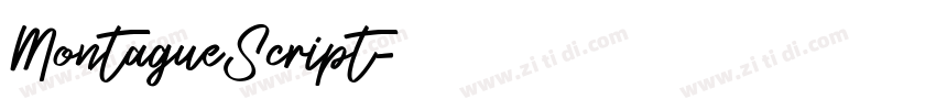 MontagueScript字体转换