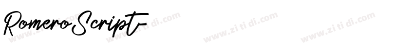 RomeroScript字体转换