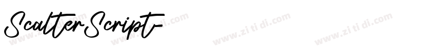 ScalterScript字体转换