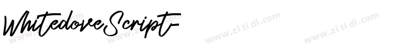 WhitedoveScript字体转换