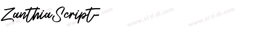 ZanthiaScript字体转换