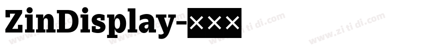 ZinDisplay字体转换