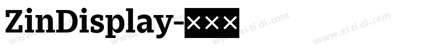 ZinDisplay字体转换