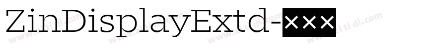 ZinDisplayExtd字体转换