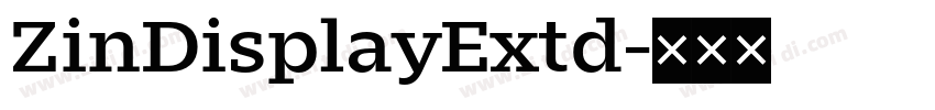 ZinDisplayExtd字体转换