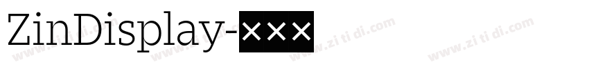 ZinDisplay字体转换