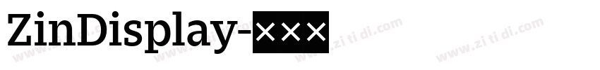 ZinDisplay字体转换