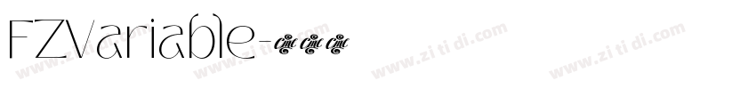 FZVariable字体转换