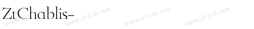 ZtChablis字体转换