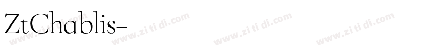 ZtChablis字体转换