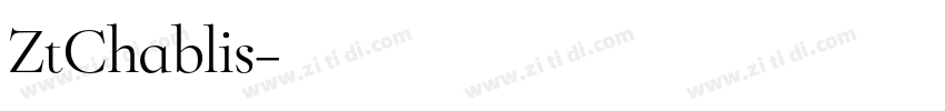 ZtChablis字体转换