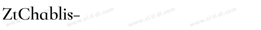 ZtChablis字体转换