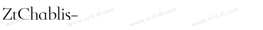 ZtChablis字体转换
