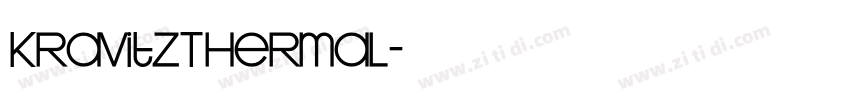 KravitzThermal字体转换
