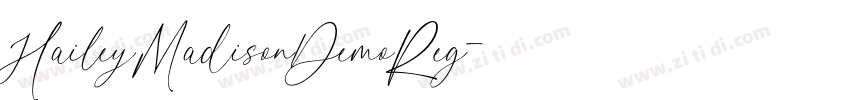 HaileyMadisonDemoReg字体转换