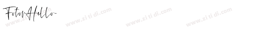 FotorHello字体转换