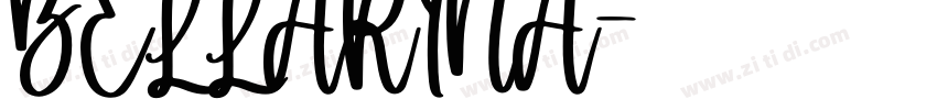 BELLARINA字体转换