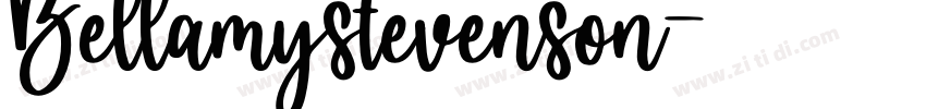 Bellamystevenson字体转换