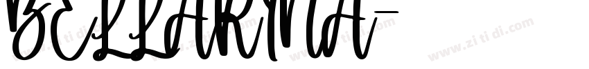 BELLARINA字体转换