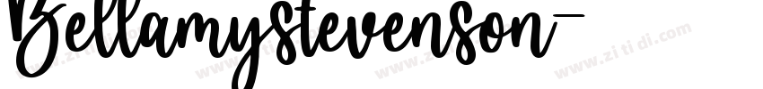 Bellamystevenson字体转换