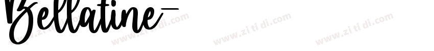 Bellatine字体转换