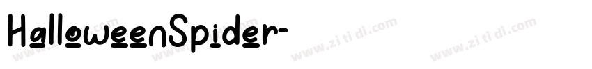 HalloweenSpider字体转换