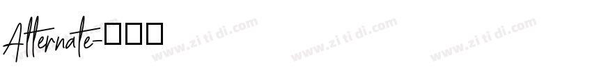 Alternate字体转换