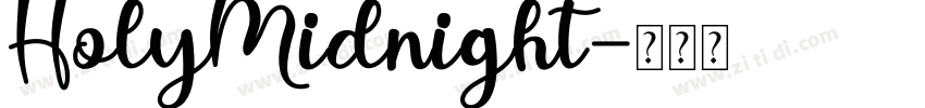 HolyMidnight字体转换