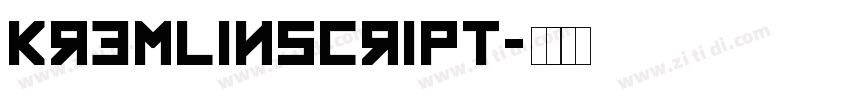 KremlinScript字体转换