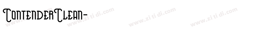 ContenderClean字体转换