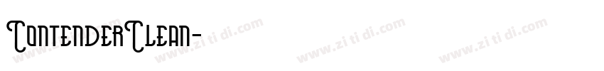 ContenderClean字体转换