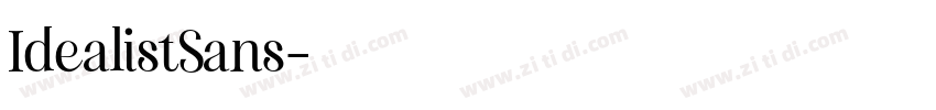 IdealistSans字体转换