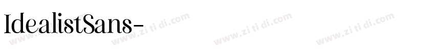 IdealistSans字体转换