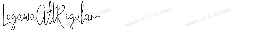 LogawaAltRegular字体转换